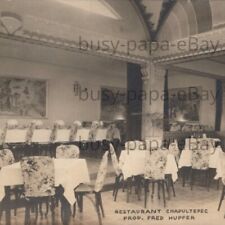 Vintage 1941 RPPC Restaurant Chapultepec Prop. Fred Hupfer Mexico City Postcard picture