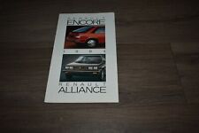 1984 Renault Encore & Alliance sales brochure picture