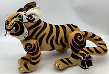 Tibet Artisan Initiative Tiger Jointed Plush Handmade Wool, Cotton 12” X 18” WOW picture