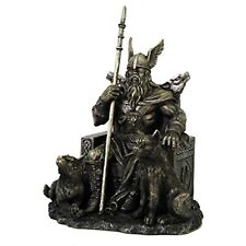 Odin Sitting on Throne Figurine New Norse Mythology King of Asgard picture