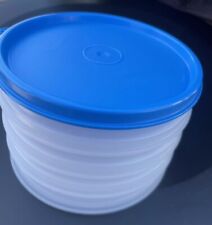 Tupperware Hamburger Patty Keepers Set Blue Lid New No Original Packaging picture