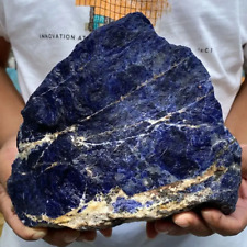 Natural Large Blue Sodalite Crystal Gemstone Rough Raw Rock Specimen Healing picture