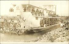 Williston ND Paddle Wheel Steamer Ship THE ELK PORT OF PEMBINA RPPC c1910 picture