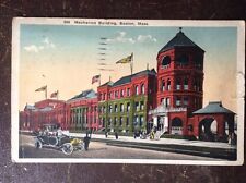 Mechanics Building, Boston, Mass, 1920 - Bend On Left Side, Notch Tear On Right picture