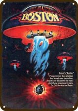 1977 BOSTON Band UFO SPACESHIP Vintage-Look DECORATIVE REPLICA METAL SIGN picture