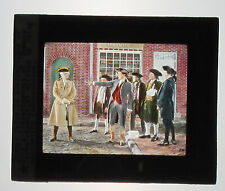  ACTORS PORTRAY THOMAS PAINE AND POLITICAL FIGURES. PHOTO ON GLASS. HAND COLORED picture
