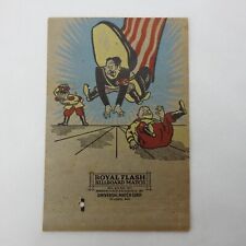 Vintage 1940's Military Matchbook Cover Air Regin OR Hitler Comic WWII Plane picture