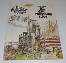VINTAGE THE SATURDAY EVENING POST - DECEMBER 14 1968 - THE DAY EVERYTHING STOPS picture