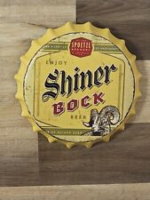 Shiner Beer Shiner Texas Vintage Style Round Metal Sign Man Cave Bar  Decor Sign picture