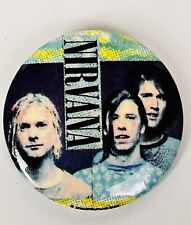 Vintage 90s NIRVANA Nevermind Rock Grunge Band Concert Pin Button Kurt Cobain picture