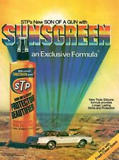VINTAGE 1981 STP Car Automobile Leather Vinyl Protectant With Sunscreen Print Ad picture