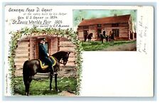 1904 General Grant St. Louis World's Fair Souvenir Cabin Unposted Postcard picture