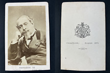 Chislehurst, Emperor Napoleon III August 1871 Vintage cdv albumen print Tirag picture