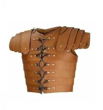 Brown Leather Lorica segmentata Roman body Armour Halloween Gift picture