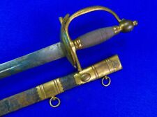 Antique British English Napoleonic Wars Model 1796 Officer's Sword w/ Scabbard picture