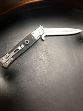 Frost Cutlery Linerlock A/O Buck Shot Folding Blade Black Handle Knife New picture