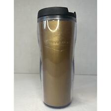 2004/06 Starbucks Gold Tan Travel Mug Tumbler 16 oz picture