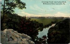 CONESTOGA CREEK From INDIAN ROCK Williamson Park Lancaster PA Postcard DB 1911 picture