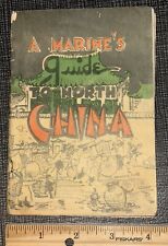 WWII Booklet 1st Marines Guide To North China Issued 1945 USMC Peking Tientsi picture