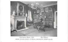 Providence Rhode Island School Of Design Carrington House Library 1910 RI  picture