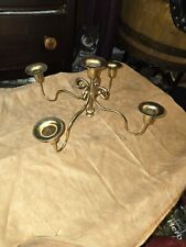 Vintage Brass 5 Tier Table Top Candle Holder picture