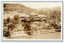 Noel Little Falls MO RPPC Photo Postcard Bird's Eye View Of Ginger Blue Lodge picture