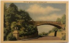 Antique Post card 1945, Eden Park Entrance Bridge Ohio picture