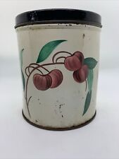 Vintage Decoware Fruit Cherries  Tin  picture