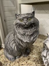 Vintage Large Ceramic Persian Cat Statue picture