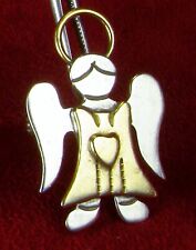 Bertha's Guadalupe Mexico City Pilgrimage Guardian Angel Sterling Pendant Brooch picture