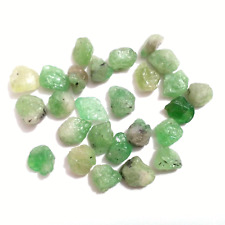 Fabulous Earth Mind Tsavorite Green Garnet 27 Piece Size 7-10 MM Rough Jewelry picture