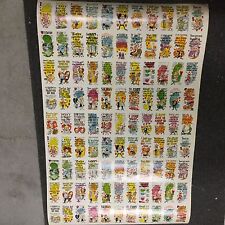 Funny Valentines O-Pee-Chee rarer version cards uncut sheet 1960s picture