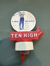 Vintage Ten High Bourbon Golf Bottle Pourer picture