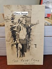 Postcard CO Colorado RPPC Manitou Springs Ancient Cliff Dwellings Indian Chief picture