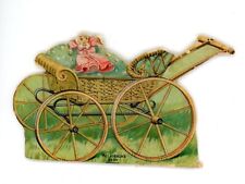 1890s Novelty Push Toys Coffee McLaughlin's Xxxx Baby Buggy #15 Victorian Card picture