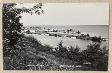 Bayfield Wisconsin WI Postcard pc rppc Boat Slips Docks Unused picture