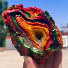 1.4LB Magic Gobi Jade Agate Weathering Colored Stone Collection Specimens picture