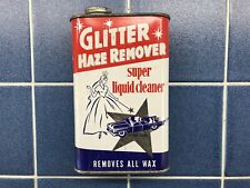Vintage Glitter Haze Remover Handy Oiler Tin Can Empty Vintage Car picture