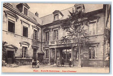 Dijon France Postcard St. Dominique School Court of Honor c1910 Antique picture