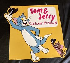 Tom & Jerry Cartoon Festival MGM Video Store Display 1983 11 1/2x11 3/8 picture