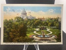 Vintage Postcard State Capital In Central Park Saint Paul Minnesota B12￼ picture