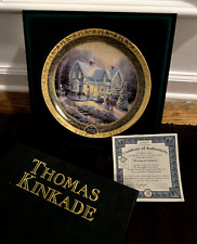 Thomas Kinkade's Cherished Christmas Plate Blessings of Christmas 2004 Edition picture
