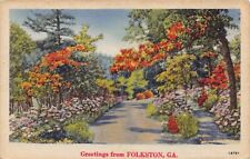 GA~GEORGIA~FOLKSTON~GREETINGS FROM FOLKSTON GA~LANDSCAPE~C.1942 picture