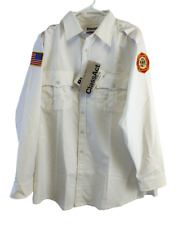 Wisconsin Fire Rescue Military Affairs Blauer Shirt w/ Patches Size 16.5 33 Tags picture