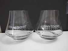 2 Davidoff Cognac Stemless Glasses Set of 2 picture