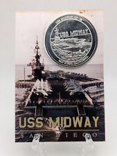 💥 RARE USS Midway San Diego Card and Silver Coin Magic Midway (Ebay Pop. 1/1)💥 picture