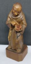 Vtg Toriart Hand Carved Wooden Monk (Italy)..Excellent Condition (Nice Detail) picture