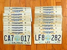20 Mississippi Guitar License Plates - Craft Condition  picture