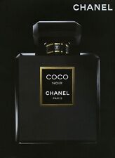CHANEL - COCO NOIR - Black Perfume Bottle - Magazine 2 Page PRINT AD picture