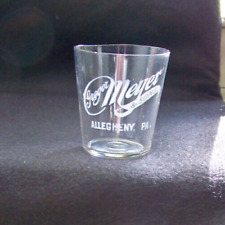 Pre-Pro,  Gregor Meyer & Sons, Allegheny, Pa Whiskey Shot Glass picture